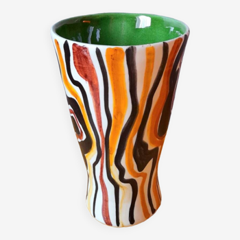 Vase céramique émaillée 60s