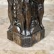 Adam and Eve wooden pedestal, religious art