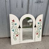 Antique shuttered mirror