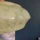 Suspension lampshade corole glass Clichy pale green