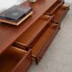 Low mahogany furniture, Danish design, 1970s, made in Denmark.