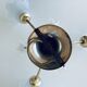 Ceiling lamp art deco flowers three fires