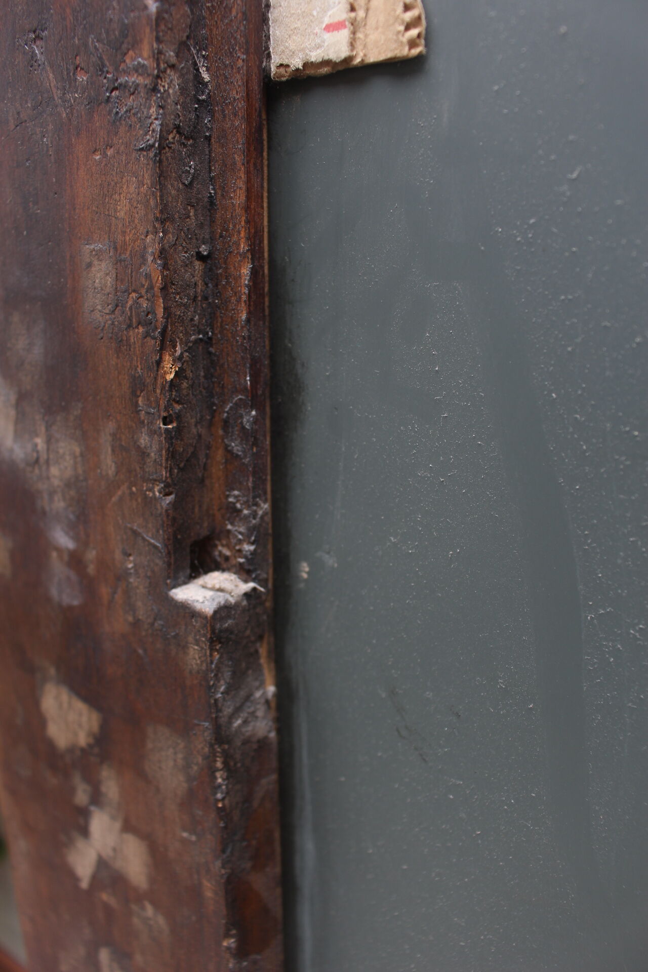 Art nouveau entrance cherry tree wood coat rack with mirror 1890s