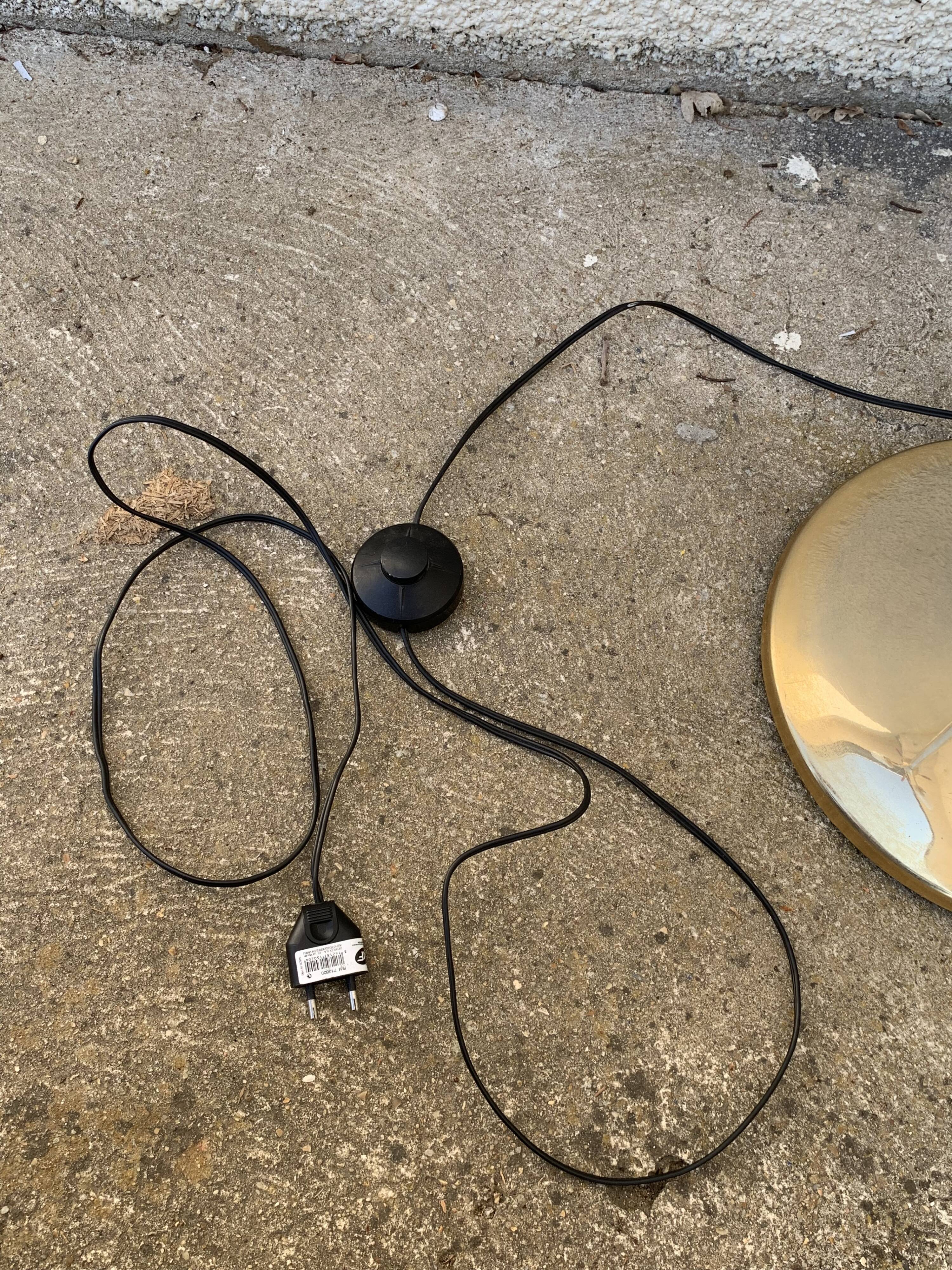 Vintage brass floor lamp with 3 lights, 1960s