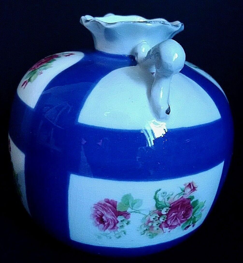 Porcelain ball vase floral decoration Austria