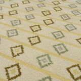 Scandinavian mid-century short pile rug. 222 (236) x 158 cm / 87 (93) x 62 in.