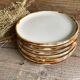 6 stoneware dessert plates
