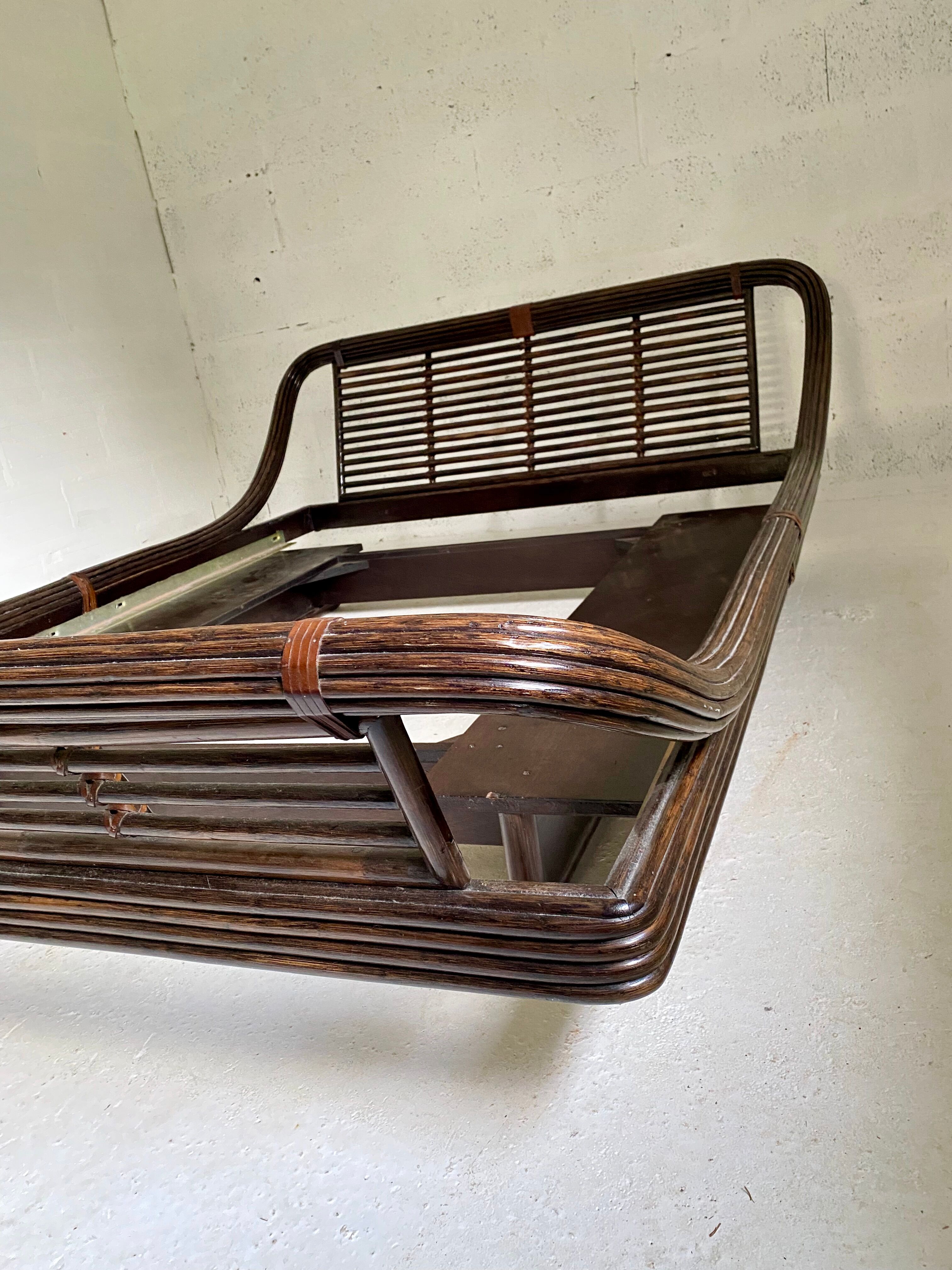 Vintage bamboo /rattan bed