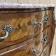Louis XV style chest of drawers in rosewood, oak and marble top, made in the 70s