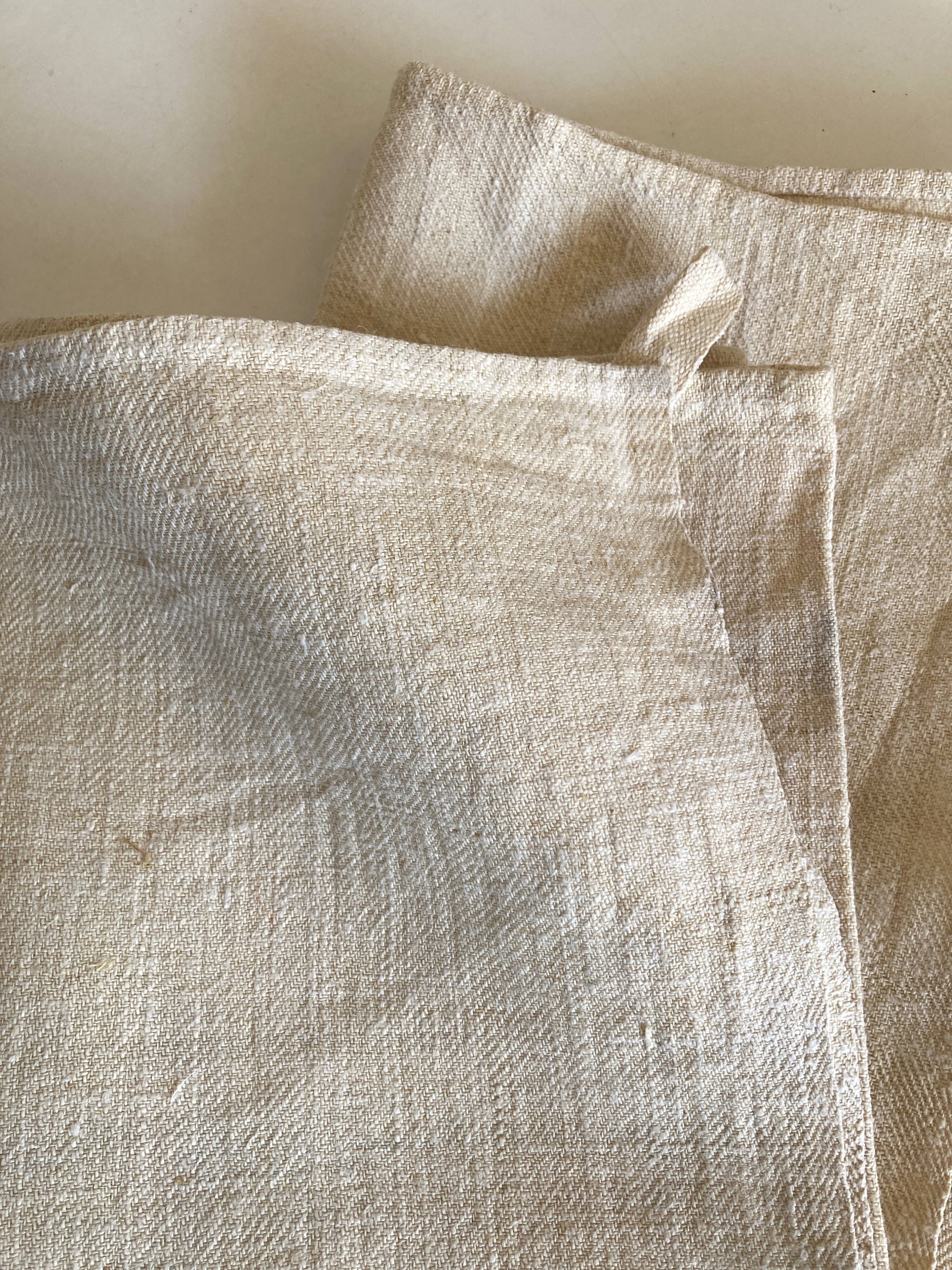 Pair of farm towels 19th reserve in raw hemp canvas
