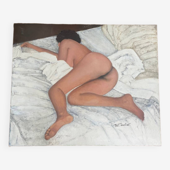 Peinture à l’huile femme nue