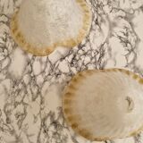 Paire d'abat-jours en verre vintage