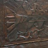 Carved Senegalese coffee table