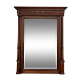 Rectangular mirror, wooden trumeau 120x139