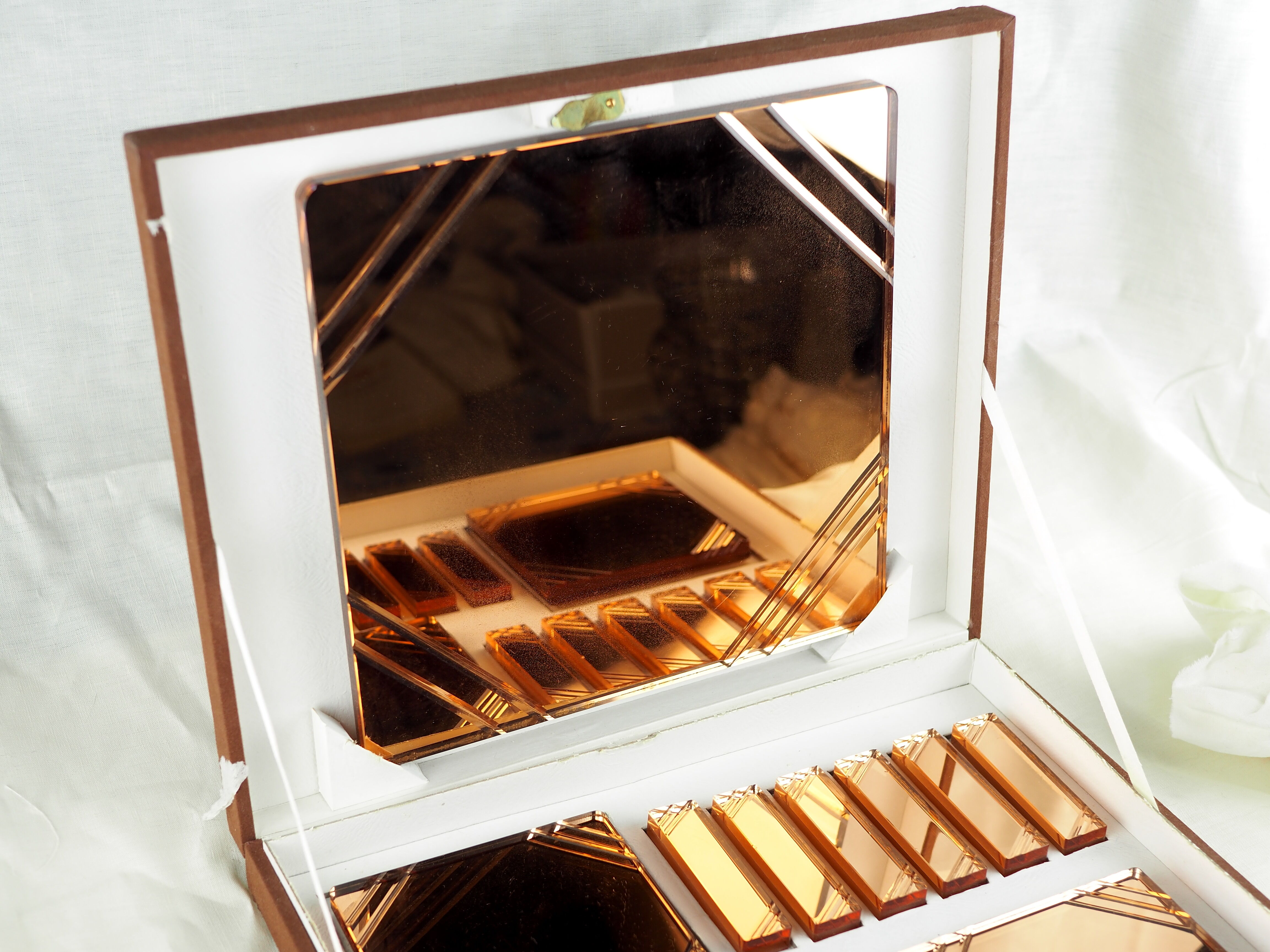 Set of knife holders, undersides and bottle bottoms - Stylclair, Art Deco - 30 years