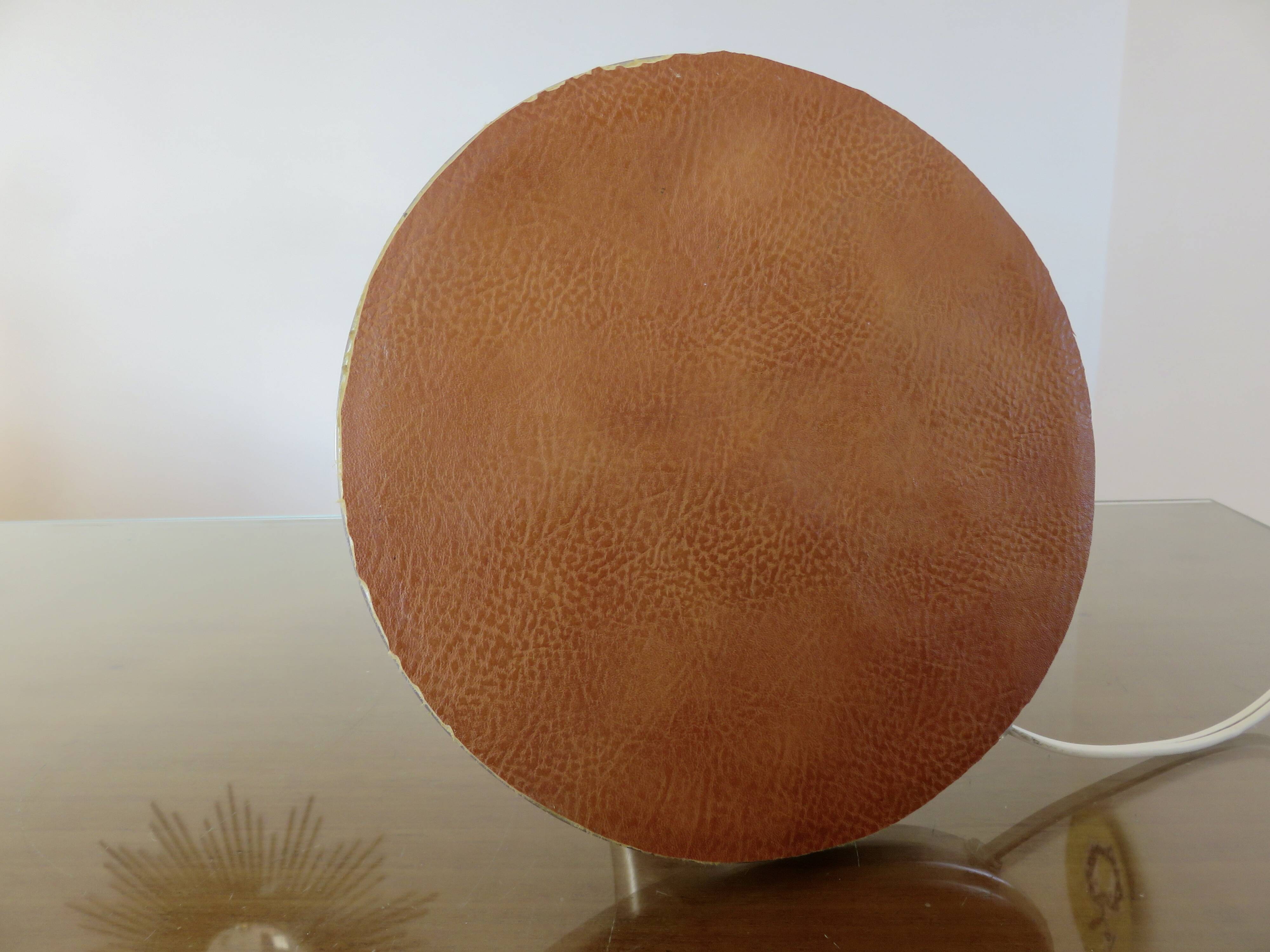 Brushed metal tulip floor lamp vintage 70s