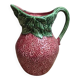 Strawberry-shaped earthenware jug – vintage ceramic