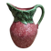Strawberry-shaped earthenware jug – vintage ceramic