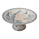 Opaque porcelain compote from Gien, Villageois model, Terre de Fer.