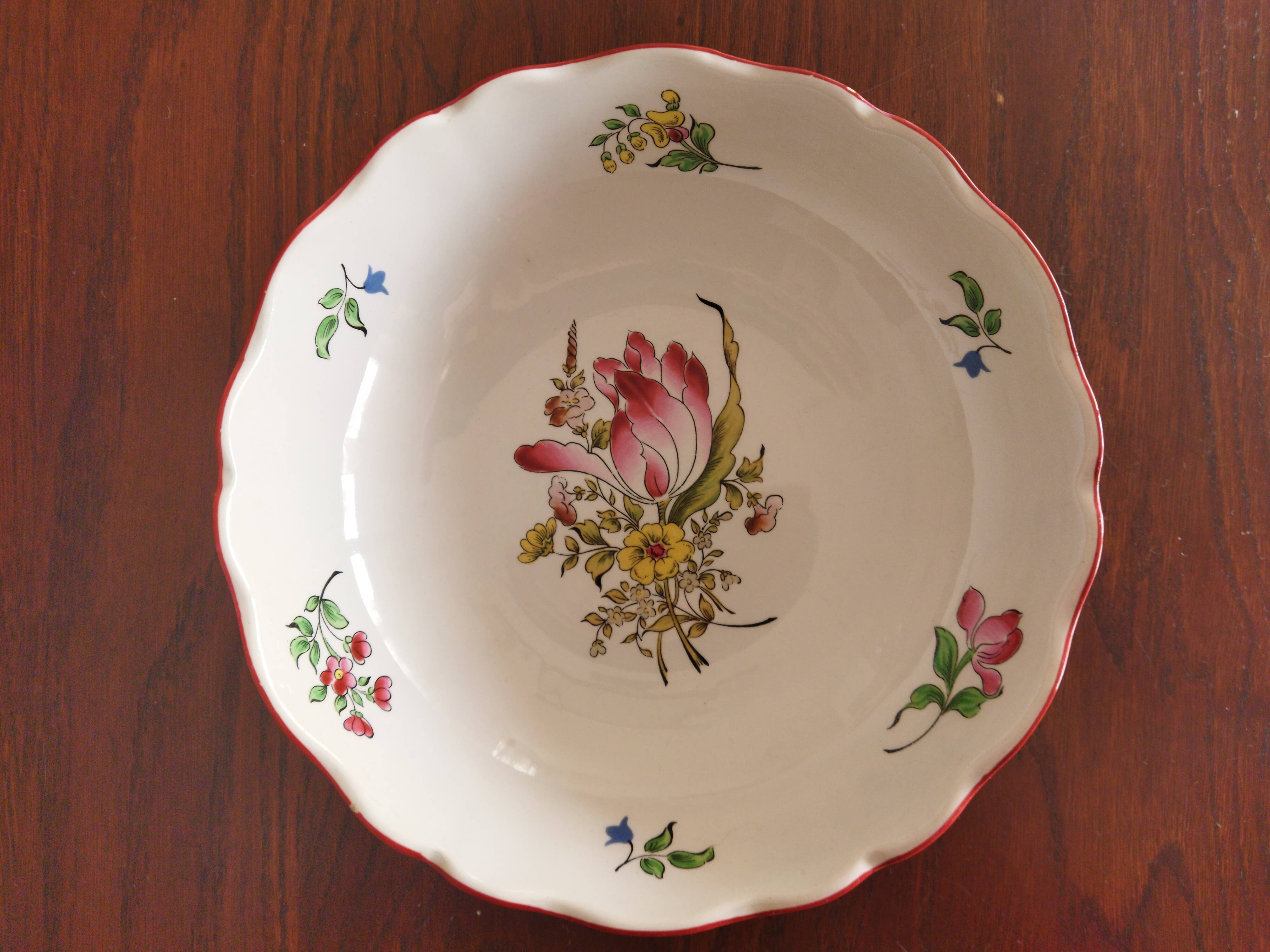 "Fine Street Lamp" salad bowl KG Lunéville