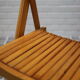 Set of 3 folding beech chairs