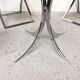 Table vintage verre et chrome 1970