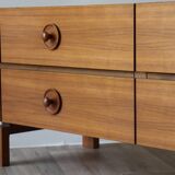 Vintage low teak sideboard, 1970