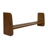 Vintage wooden wall shelve rack bookshelf in wood minimalist
