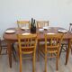 Extendable teak table