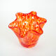 Orange glass vase, Danish design, 1970s, made in Denmark
