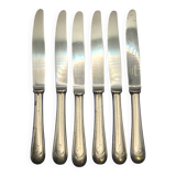 Set of 6 small silver-plated Navy knives from Christofle