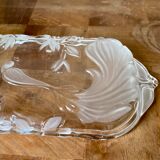 Antique glass cake dish