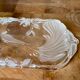 Antique glass cake dish