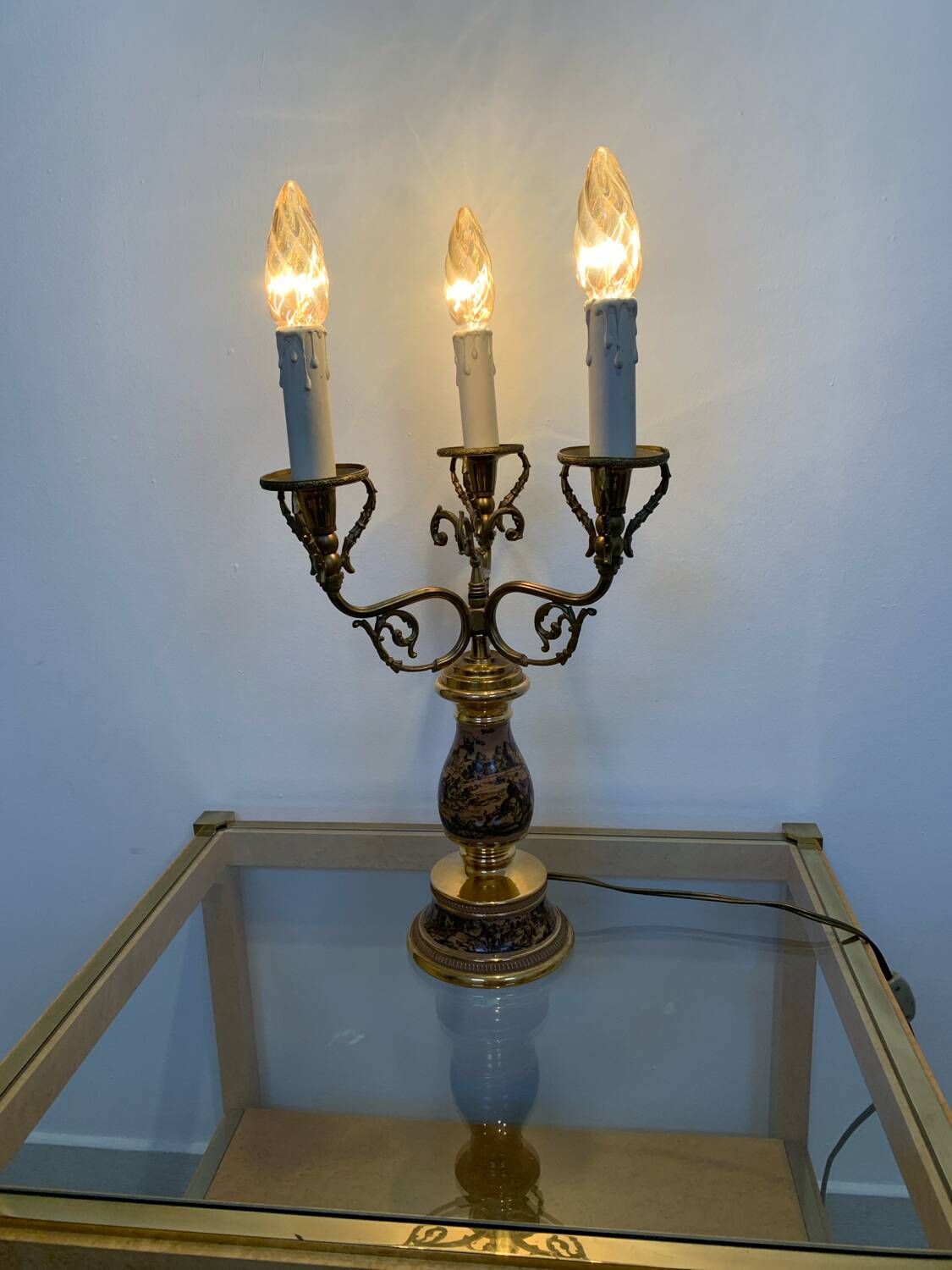 Vintage candelabra lamp 1950