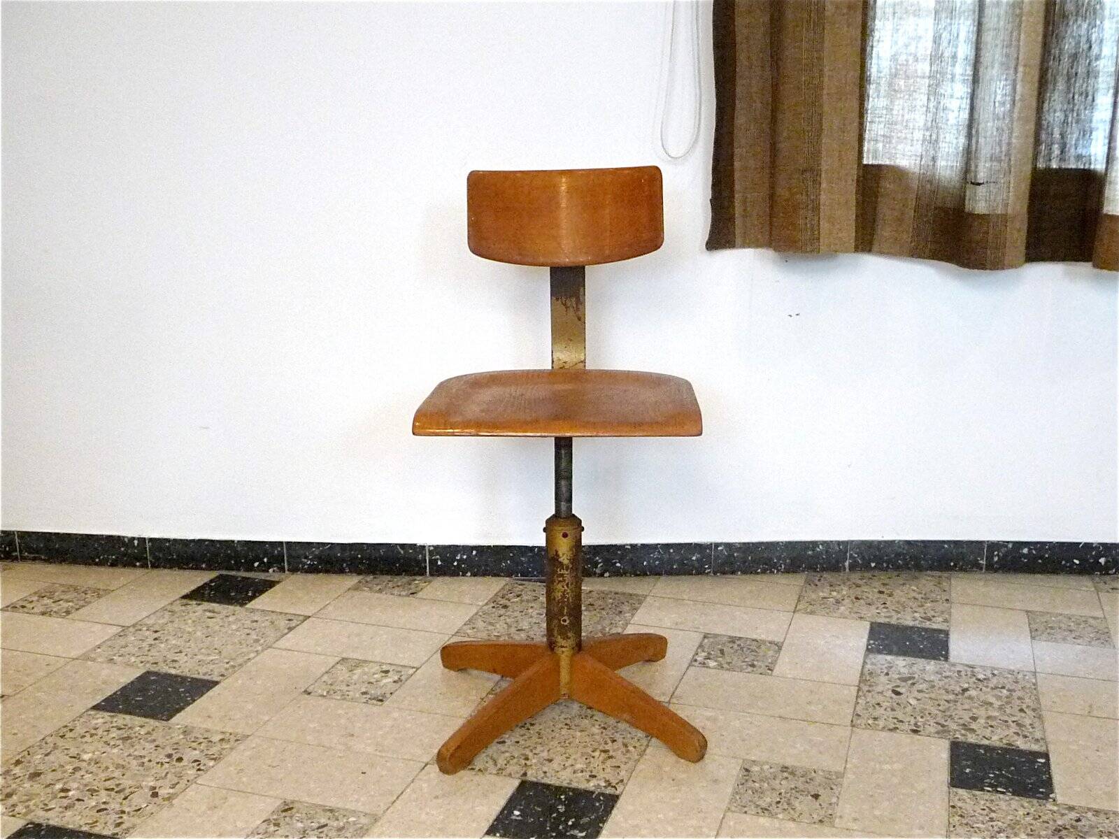 Model 350 industrial swivel desk chair by Ama Elastic, West-Germany, 1950s