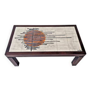 Table basse en carrelage
