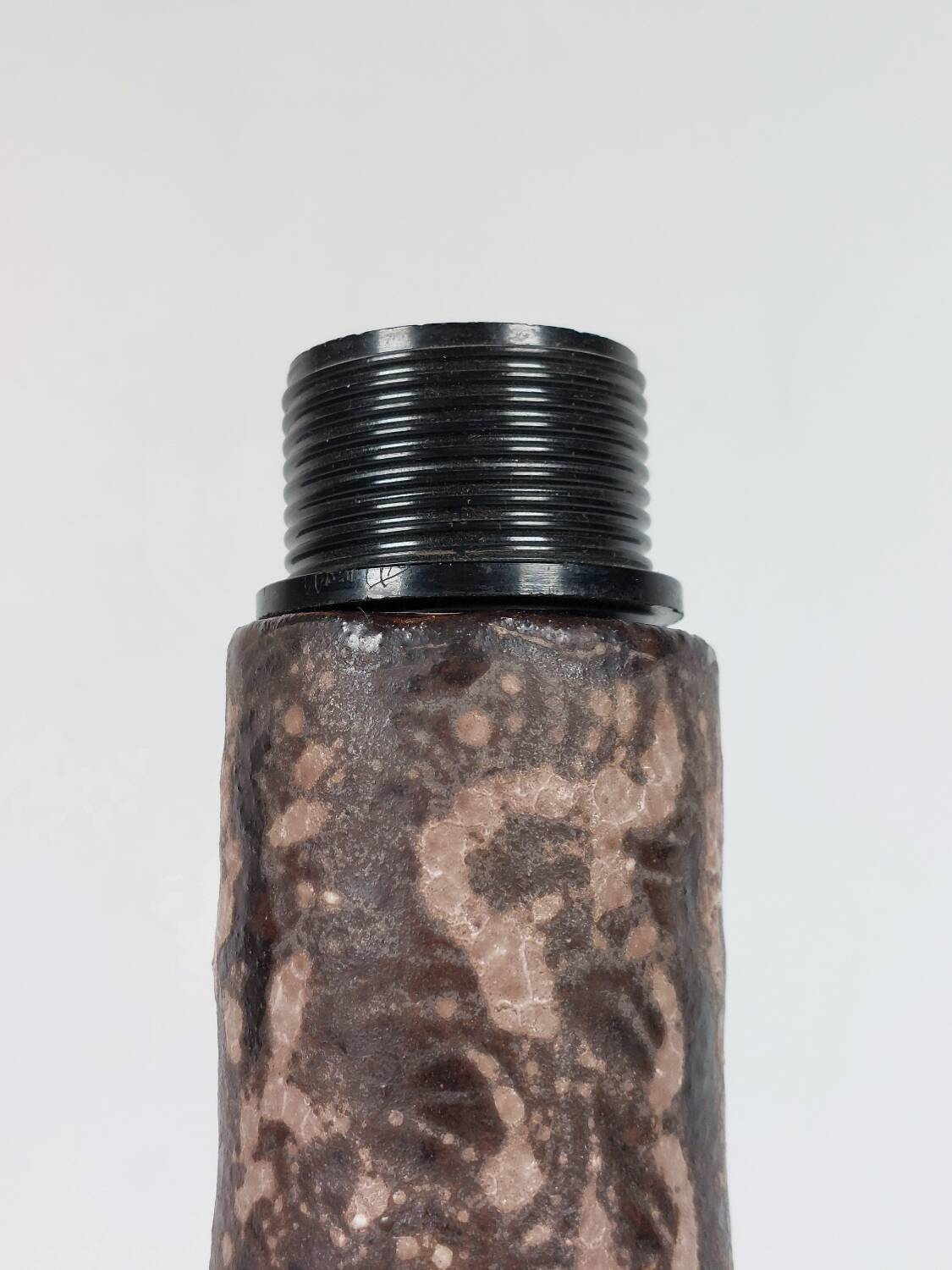 Lampe de table vintage en céramique à glaçure expressive