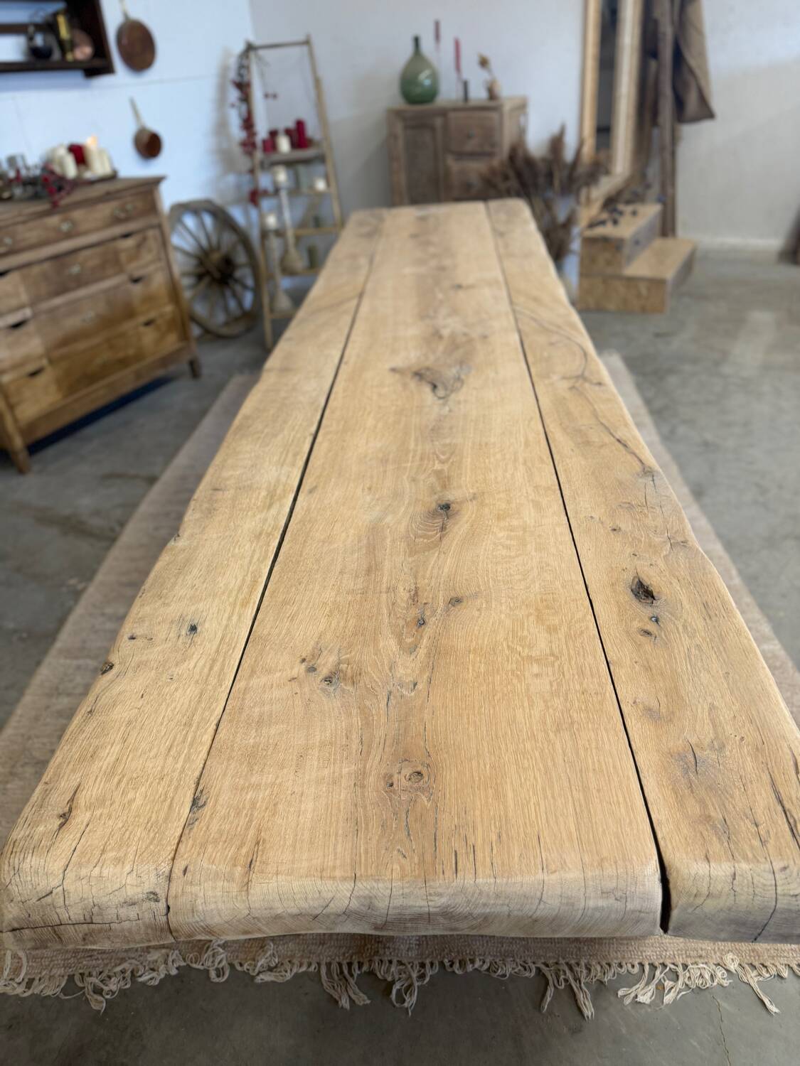Very large renovated farmhouse table