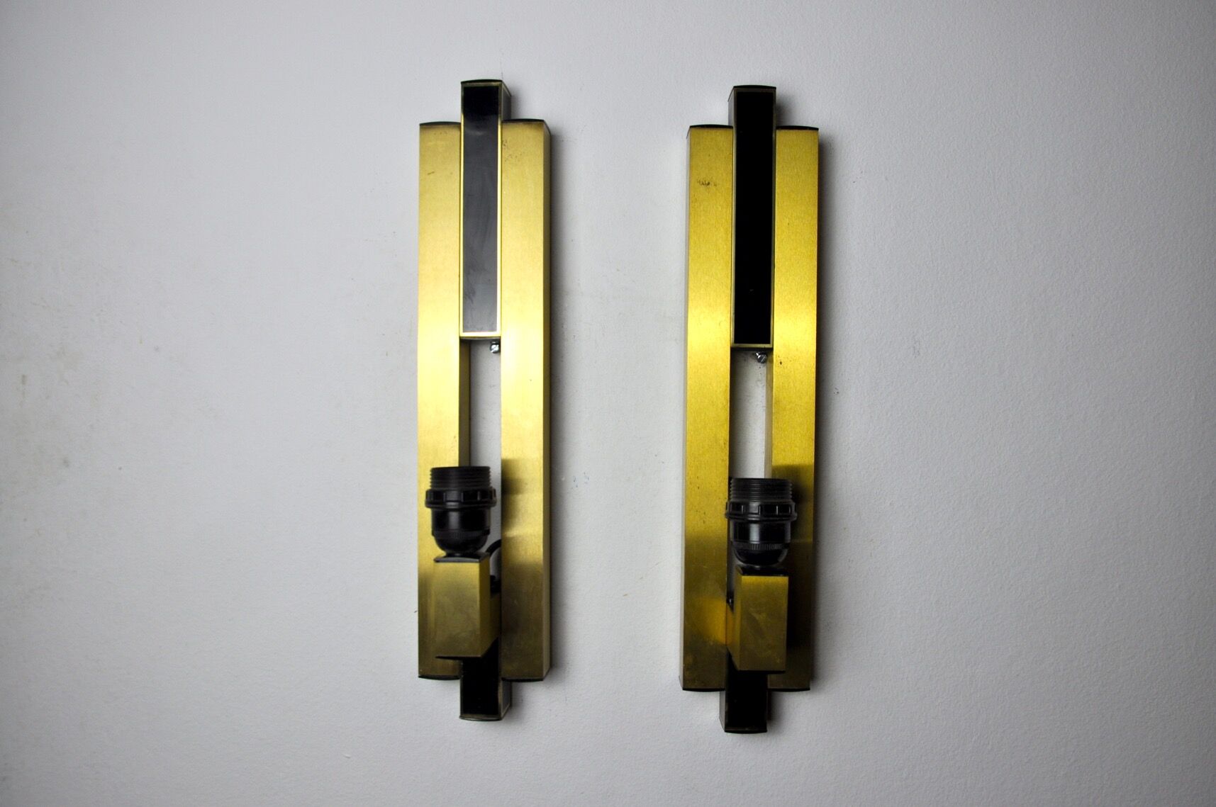 Pair of Regency wall lamps by Lumica Spain 1970