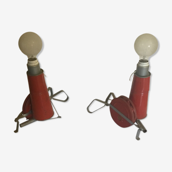 Pair of popular art lamps