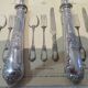 Superb 2-piece ice cream serving set, Boulenger LXV goldsmith scales