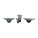 Mid-century collection of 4 sculptural pieces by Kosta Vicke Lindstrand, Sweden, 1950s.