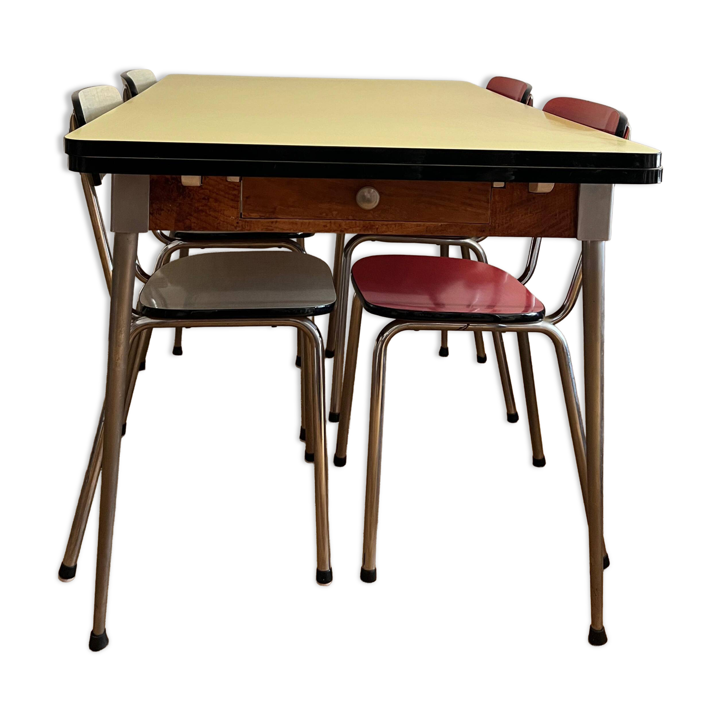 Table en Formica avec 4 chaises