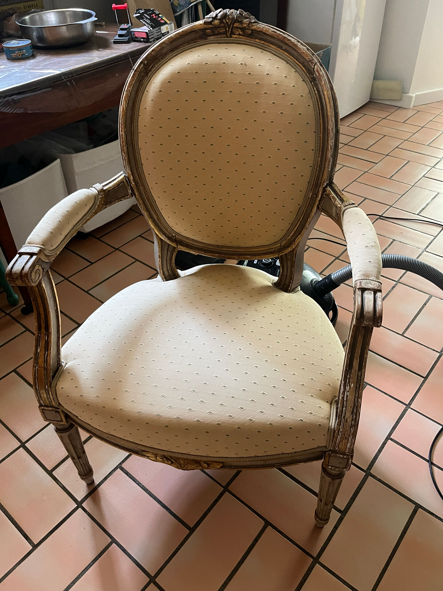 4 fauteuils Cabriolet Style Louis XVI