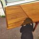 Scandinavian teak dining table with extension 6 to 10 people Henning Kjaernulf