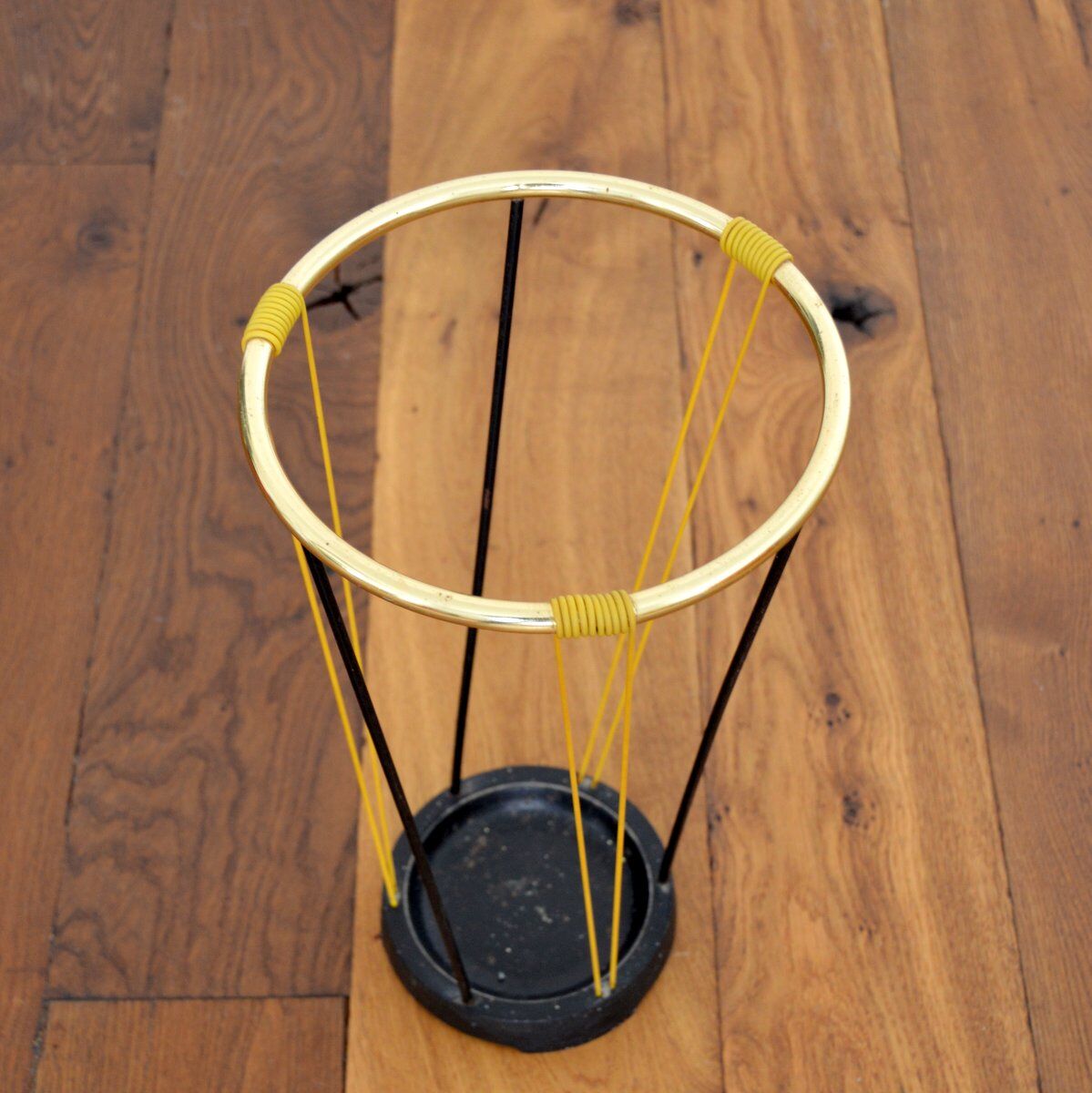 Vintage scoubidou umbrella holder 1950s