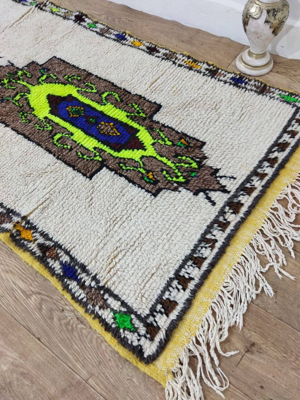 Handcrafted Moroccan Berber Rug 217 X 88