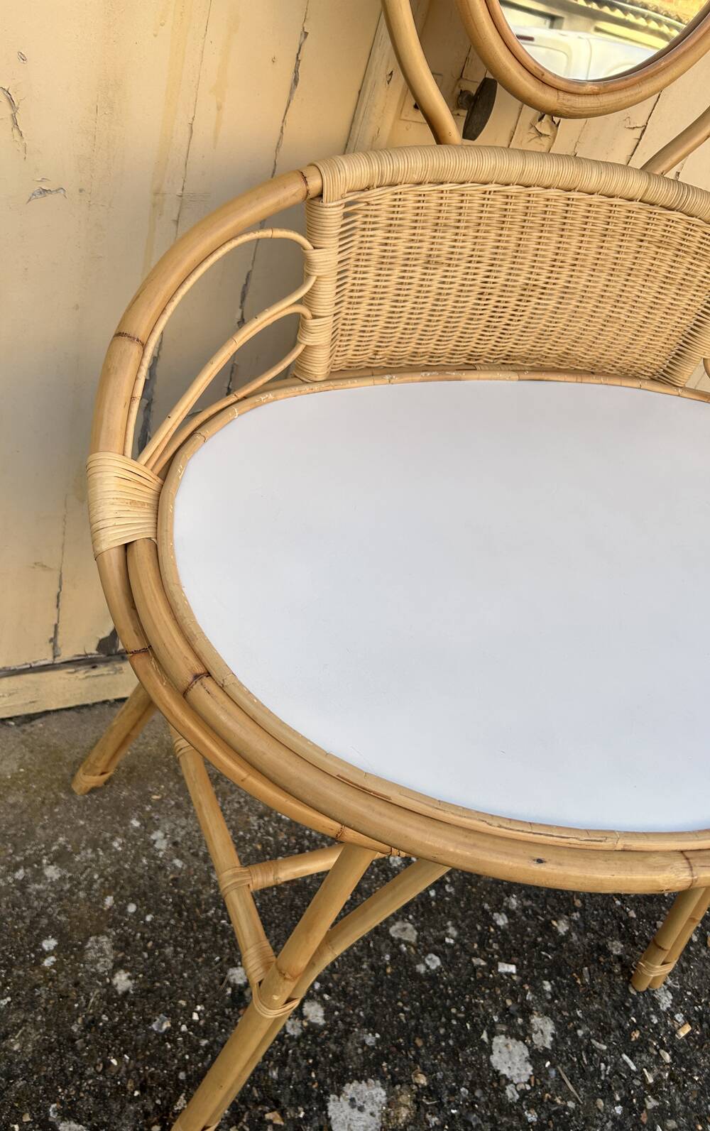 Anne bamboo dressing table vintage, 1960s
