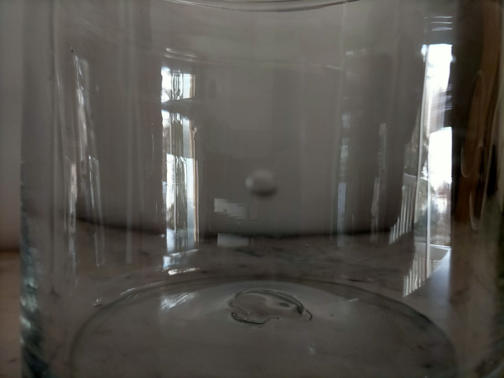 Blown glass jar
