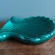 Emerald green seashell trinket dish
